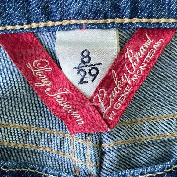 LUCKY Brand Dark Washed Flare Jeans Size 8/29 - Picture 4 of 10